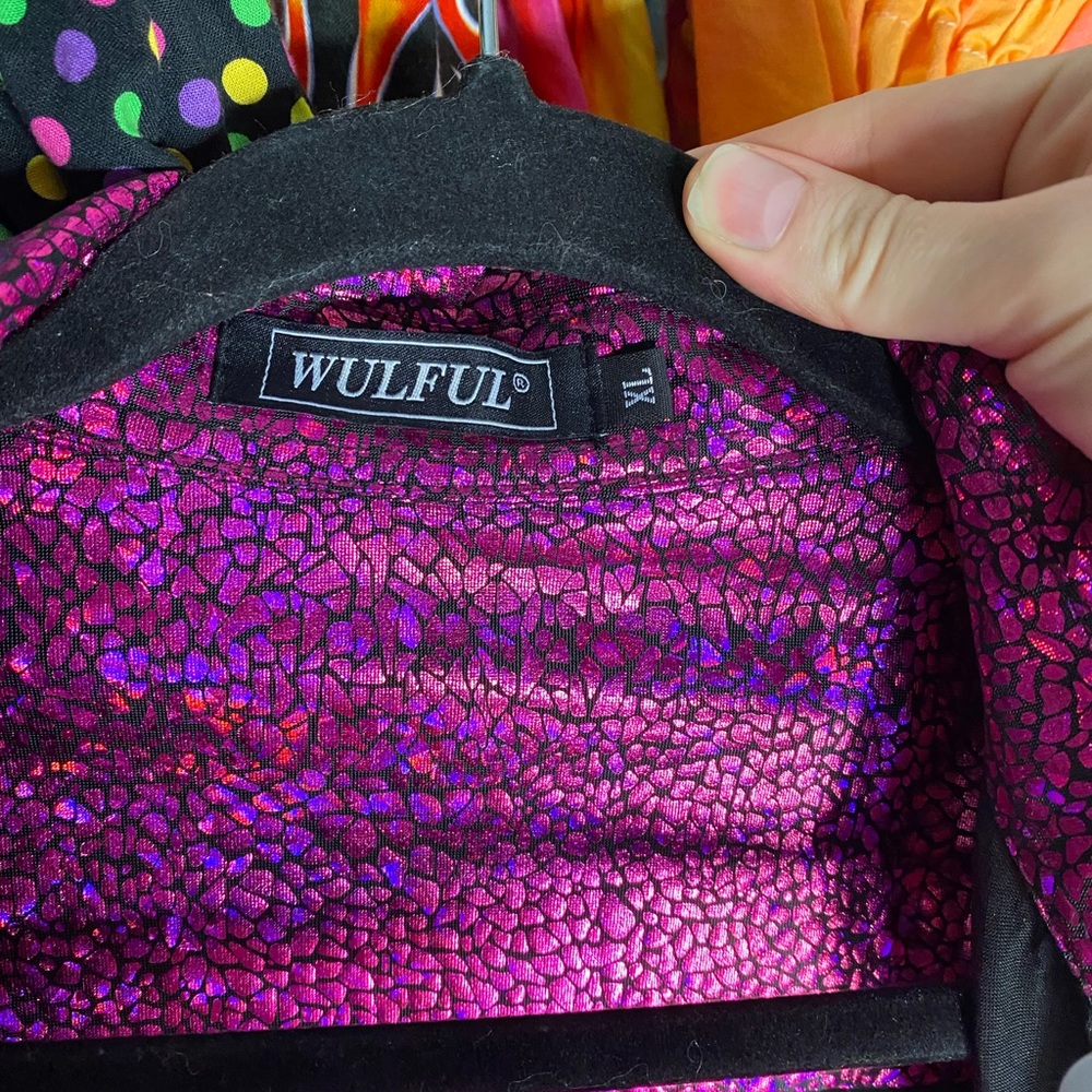 Pink sparkly jacket/button top - Picture 3 of 7